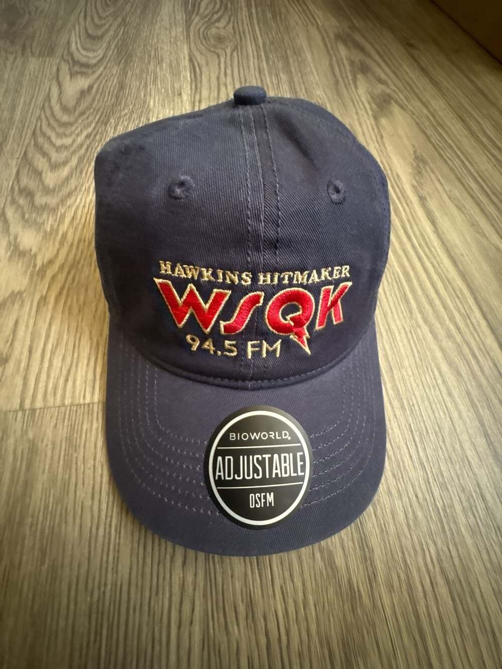Stranger Things Hawkins Hitmaker WSQK 94.5 FM Adjustable Hat